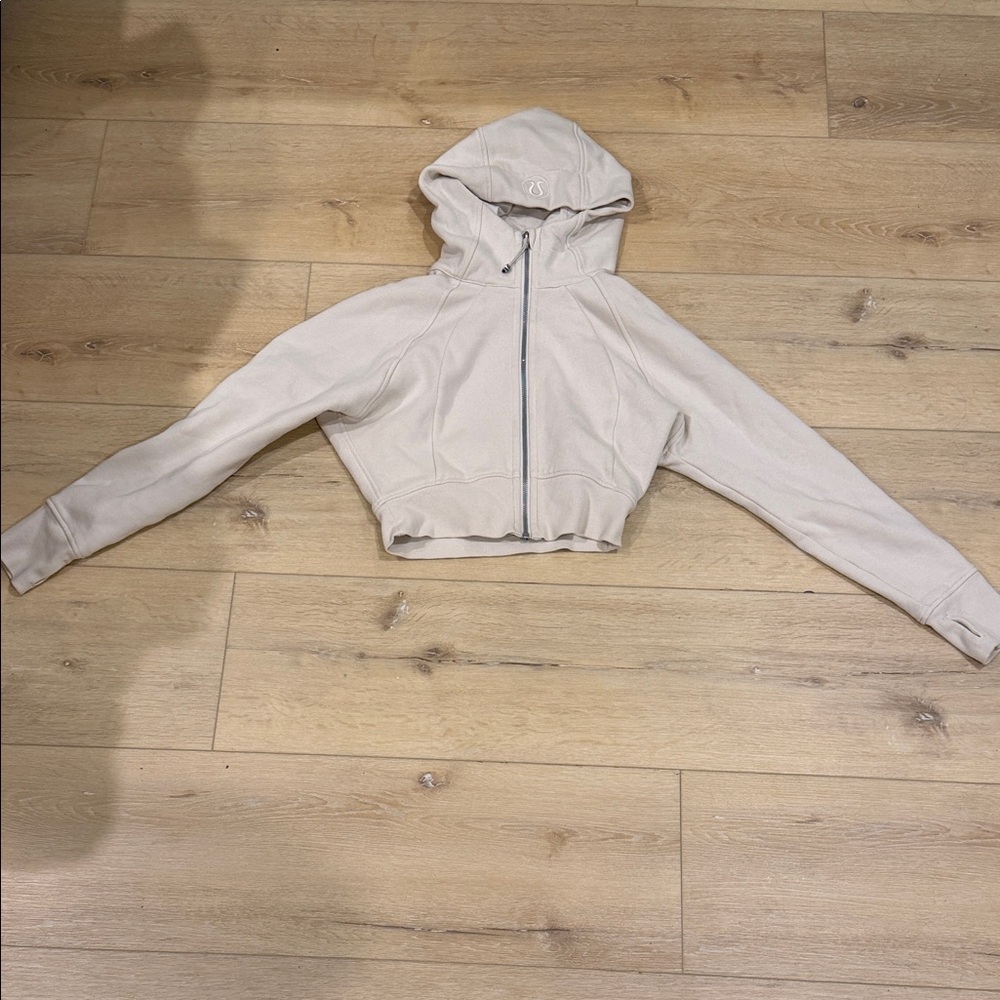 lululemon athletica Scuba Full Zip Cropped Hoodie Size 6